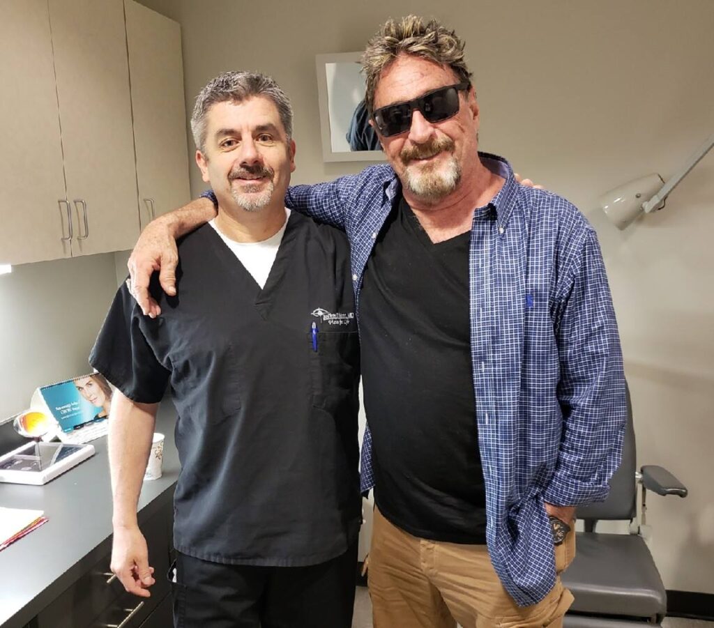 Dr. Horn with John McAfee